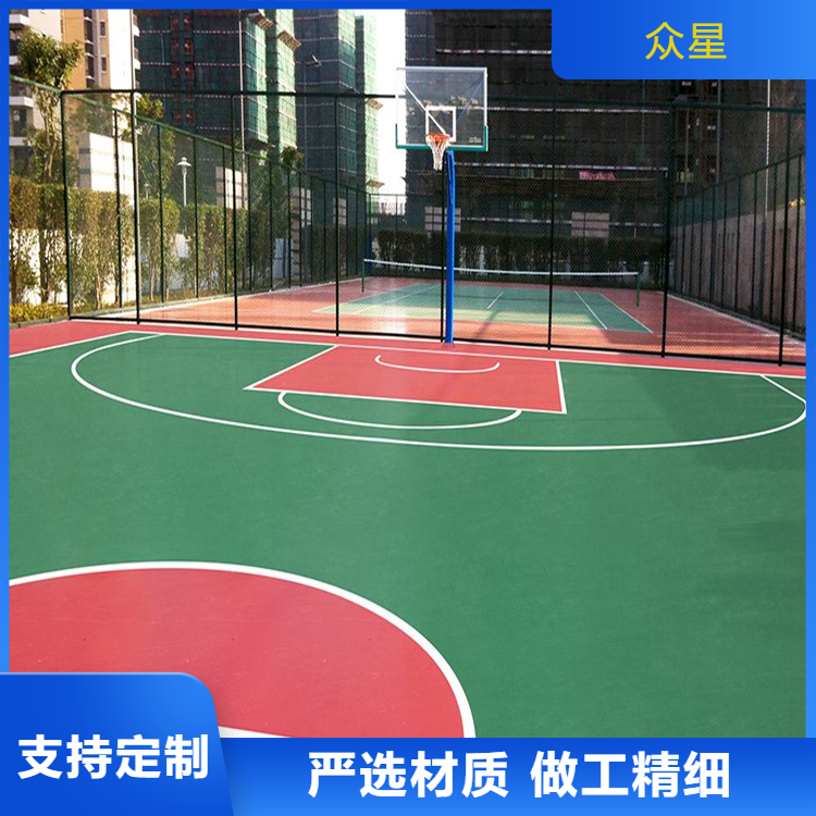 湛江市人造草坪篮球场硅PU - 价格